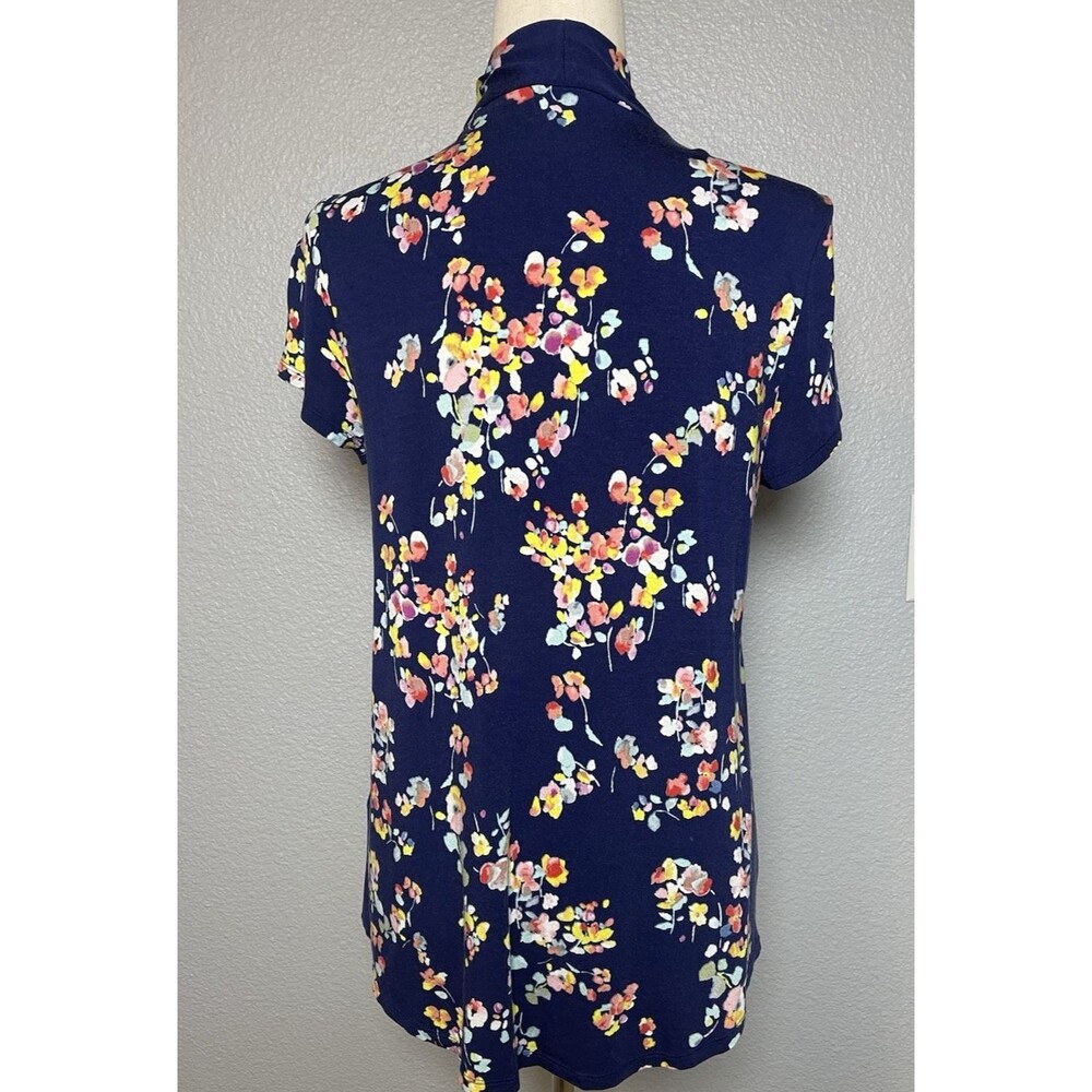 Cable & Guage silky soft womens floral blouse sz PL cottage fairy party Y2K - Picture 4 of 8